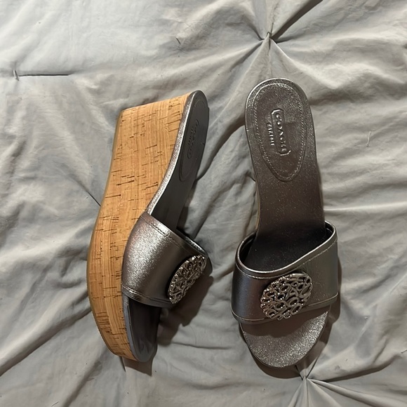Silver Coach Wedges - Picture 1 of 3